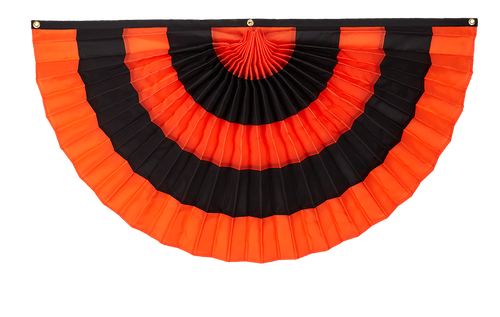 Orange/Black/Orange/Black/Orange Flag Bunting